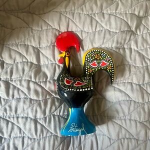 Colorful Portuguese Rooster Figurine